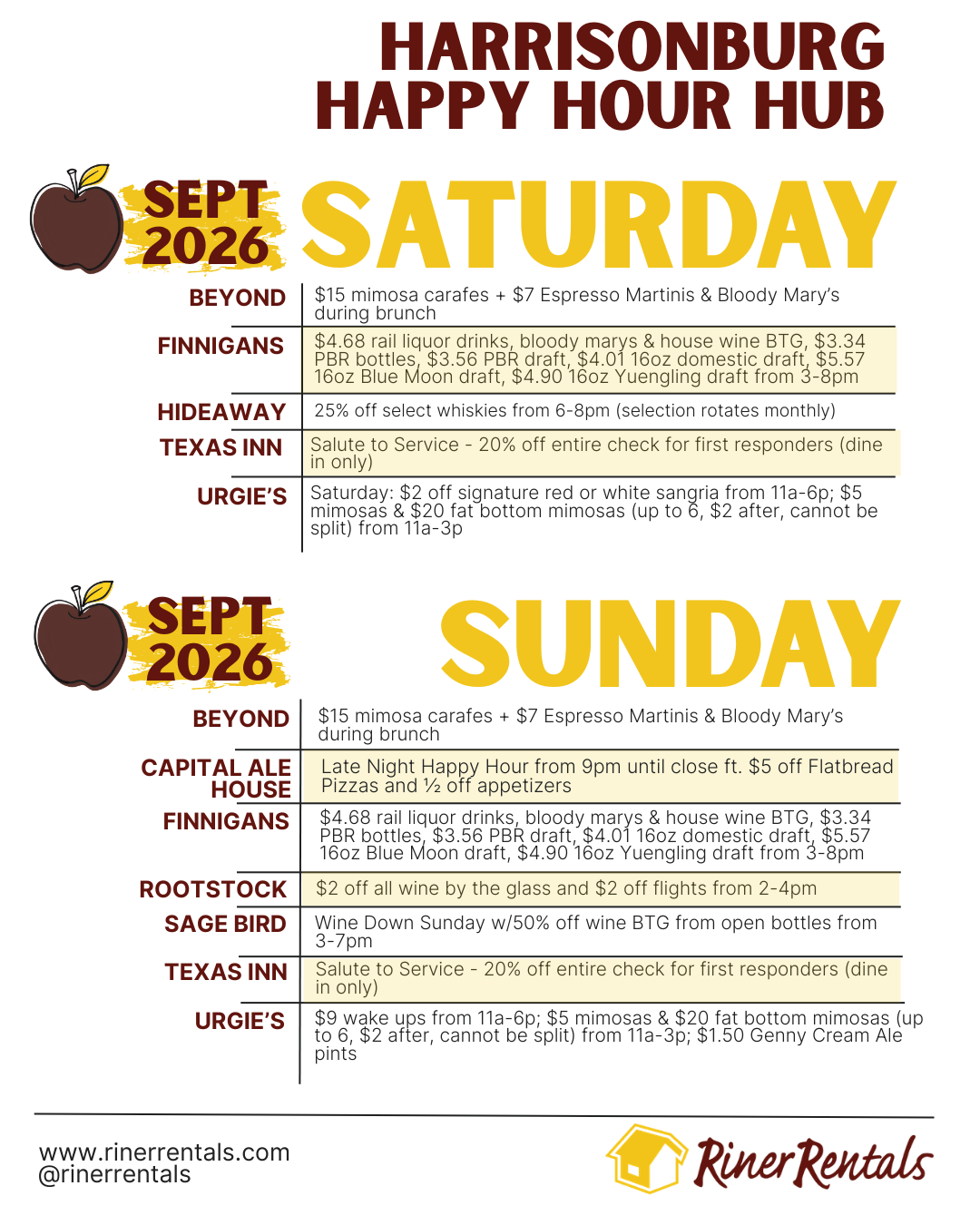 Saturday Sunday